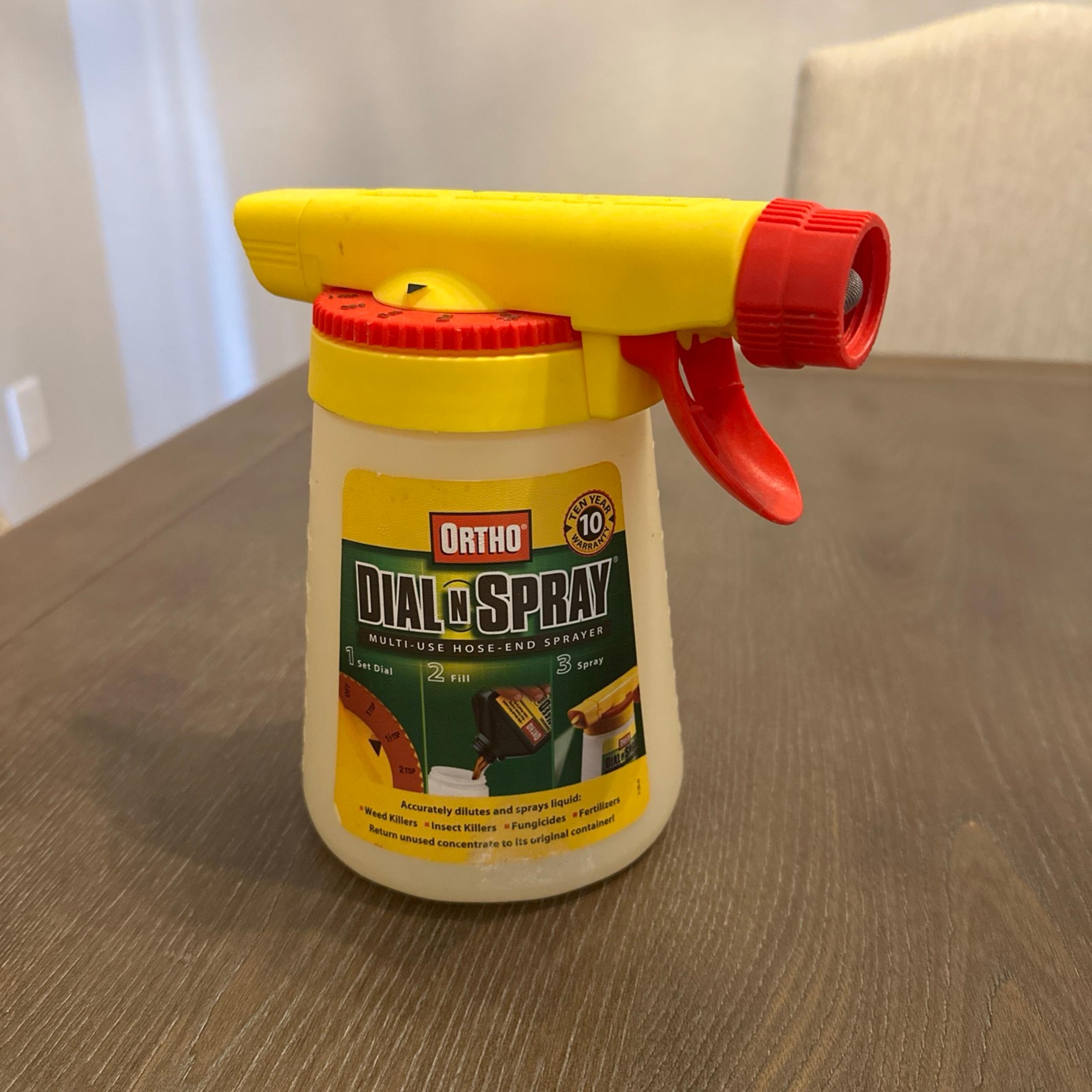 Genuine Ortho Dial 'N Spray Multi-Use Hose-End Sprayer Garden Lawn Feeder Bottle