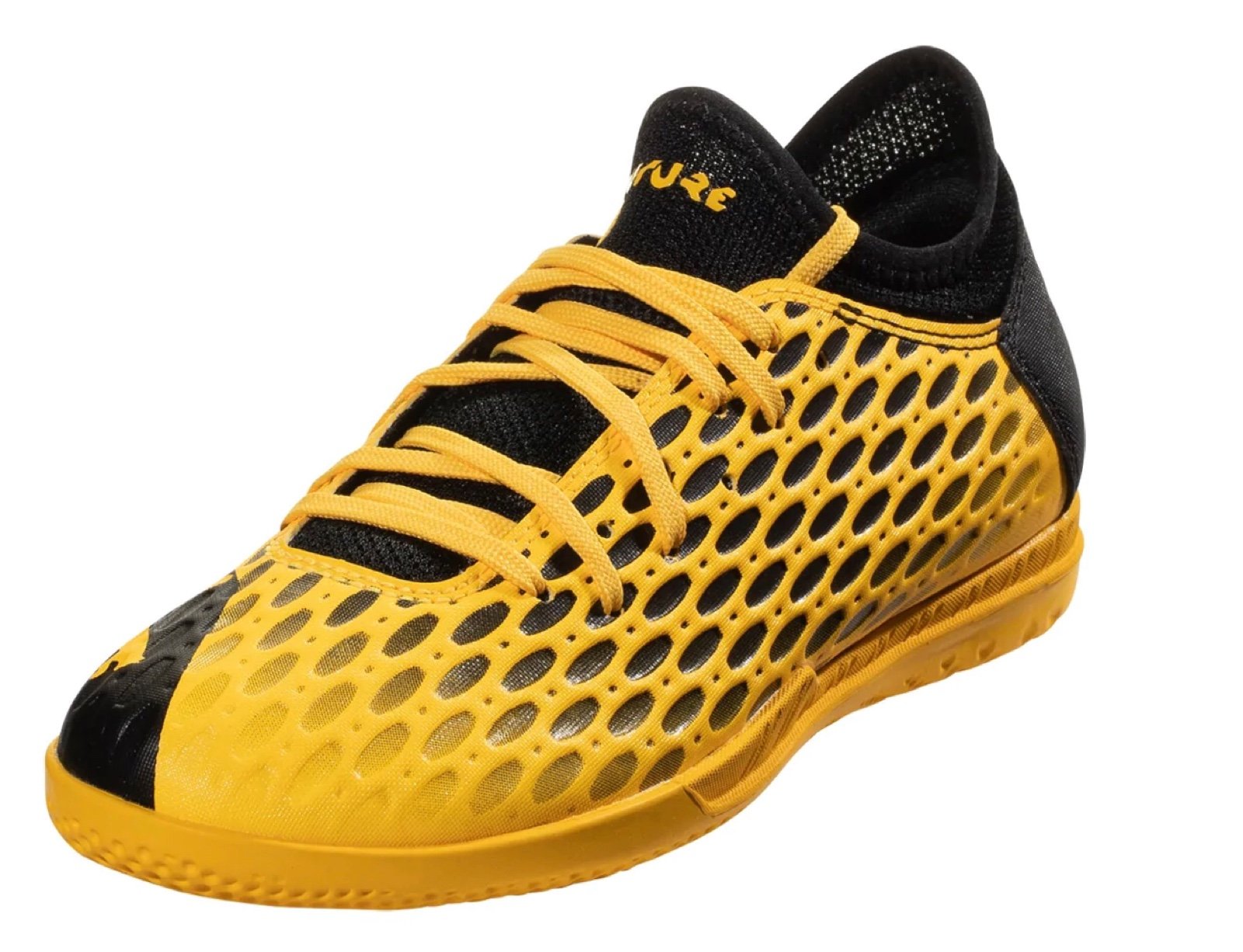 Puma Future IT Jr Indoor Soccer Shoe Ultra Yellow Size 4.5