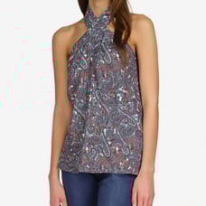MICHAEL Michael Kors Paisley Halter Neck Tank