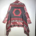 I Jeans By Buffalo Women's Open Front Cardigan Sweater M Red White Aztec Western
