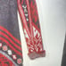 I Jeans By Buffalo Women's Open Front Cardigan Sweater M Red White Aztec Western