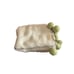 Berber Looms Size 64x40 Moroccan Pom Pom Blanket Cream Green