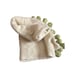 Berber Looms Size 64x40 Moroccan Pom Pom Blanket Cream Green
