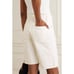 Nili Lotan Boyfriend Bermuda Shorts in Cream Wash Raw Hem Size 27 NWT