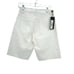 Nili Lotan Boyfriend Bermuda Shorts in Cream Wash Raw Hem Size 27 NWT