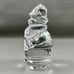 Baccarat France Crystal Santa With Present Paperweight Christmas Signed Great