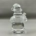 Baccarat France Crystal Santa With Present Paperweight Christmas Signed Great