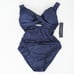 La Blanca Island Goddess Keyhole One-Piece Swimsuit, Indigo, Women's 6