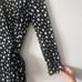 Reformation Women's XS Susanna Black and White Polka Dot Long Sleeve Wrap Dress