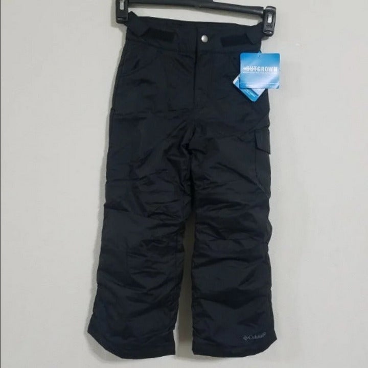 Columbia Boys XS Black Ski Snow Pants NEW 6 6X Snowboard Winter Snowsuit Kids