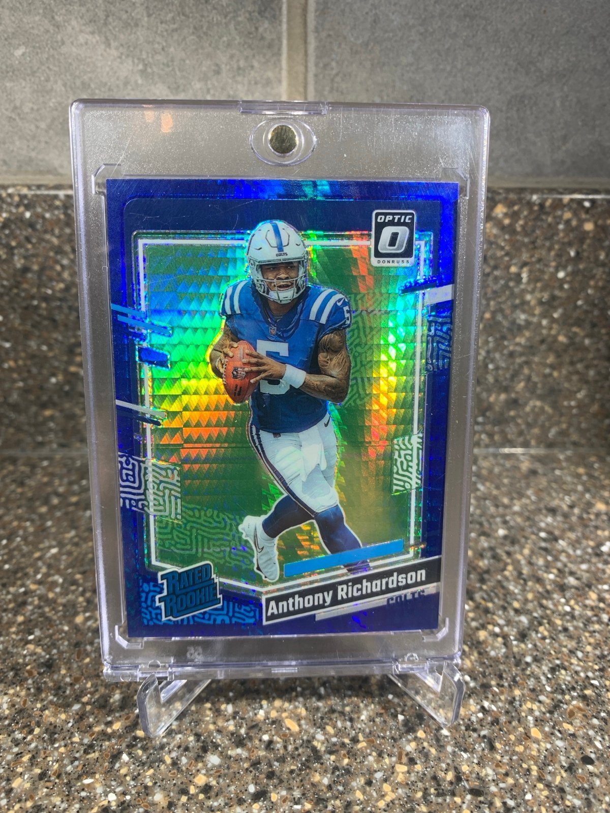 2023 Optic Anthony Richardson BLUE HYPER rated Rookie SP #247 Colts