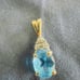 10k topaz pendant