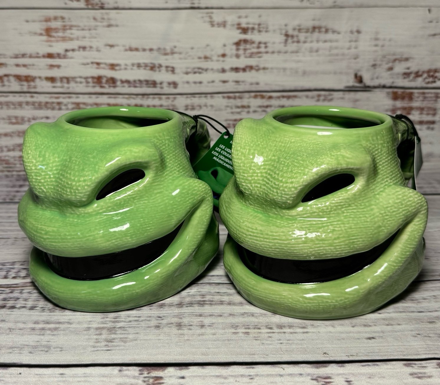 2 NWT Oogie Boogie Disney Nightmare Before Christmas Color-Changing 3D Mugs D5