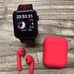 Pack of smart watch and earphones