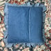 Vintage Ralph Lauren Euro pillow Sham denim medium dark wash