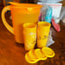Tupperware Pitcher and Tumblers Set