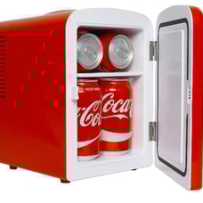 Coca-Cola 6-Can Mini Fridge Cooler/Warmer with Bluetooth Speaker Brand New