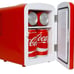 Coca-Cola 6-Can Mini Fridge Cooler/Warmer with Bluetooth Speaker Brand New