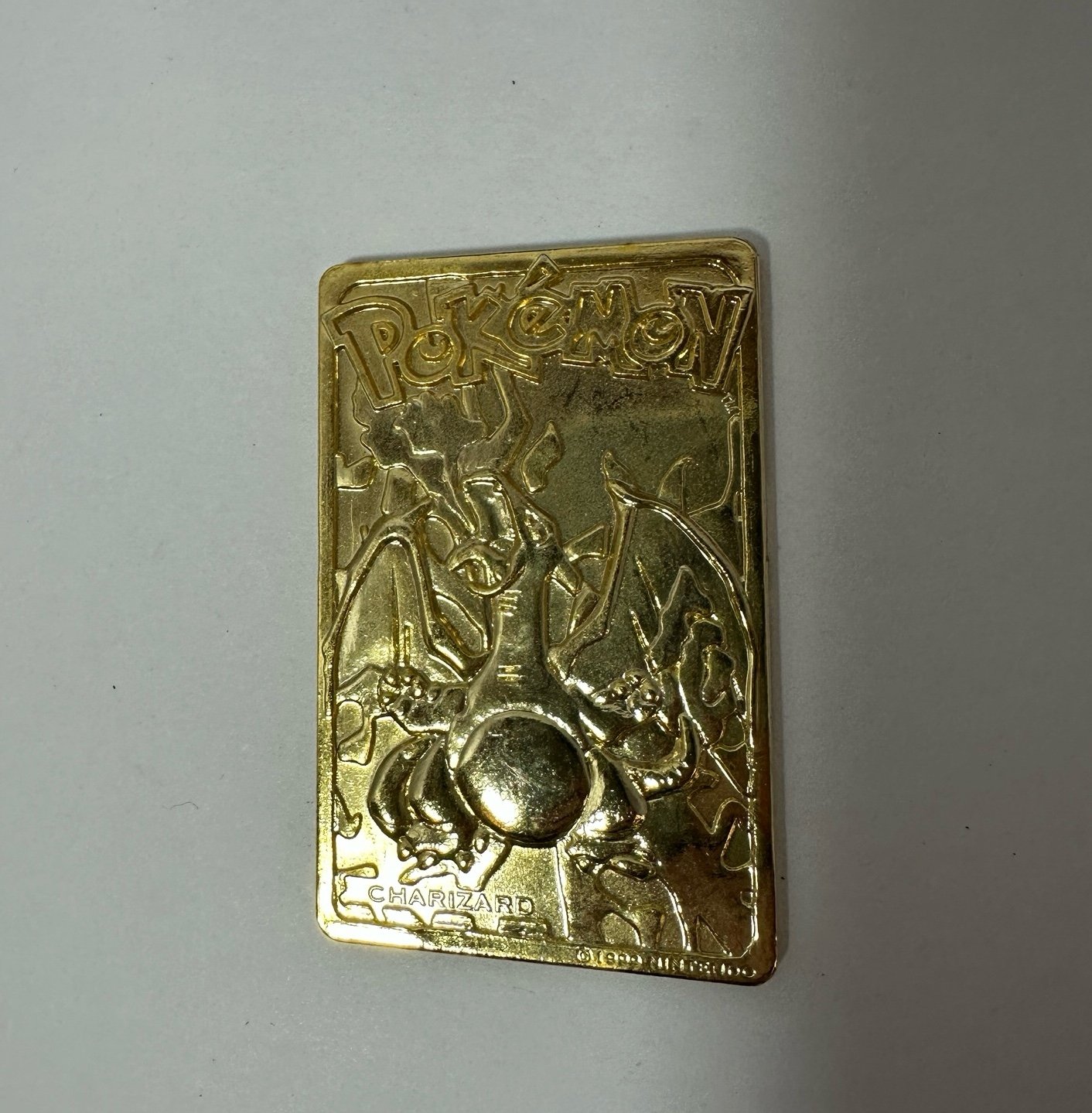 Pokemon Charizard 23k Gold Plated Card 1999 Authentic