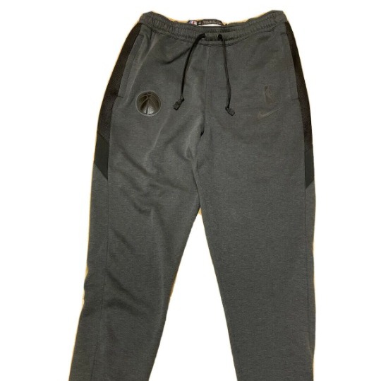 Nike Men's Washington Wizards Therma Flex Gray Showtime Pants Size XL-Tall