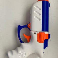 3-D printed Nerf gun spring powered single shot