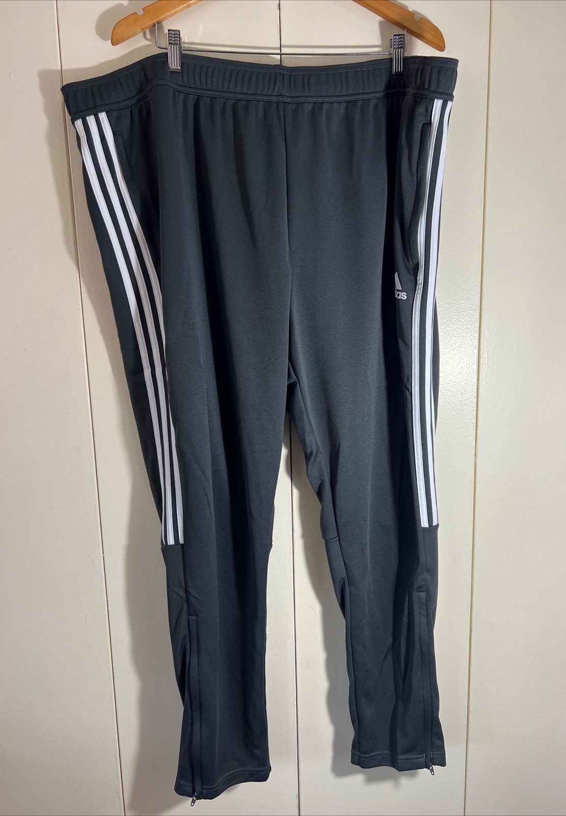 adidas M SERENO PT GREY PERFORMANCE Track Pants Aeroready Tapered Leg Men’s 4XL