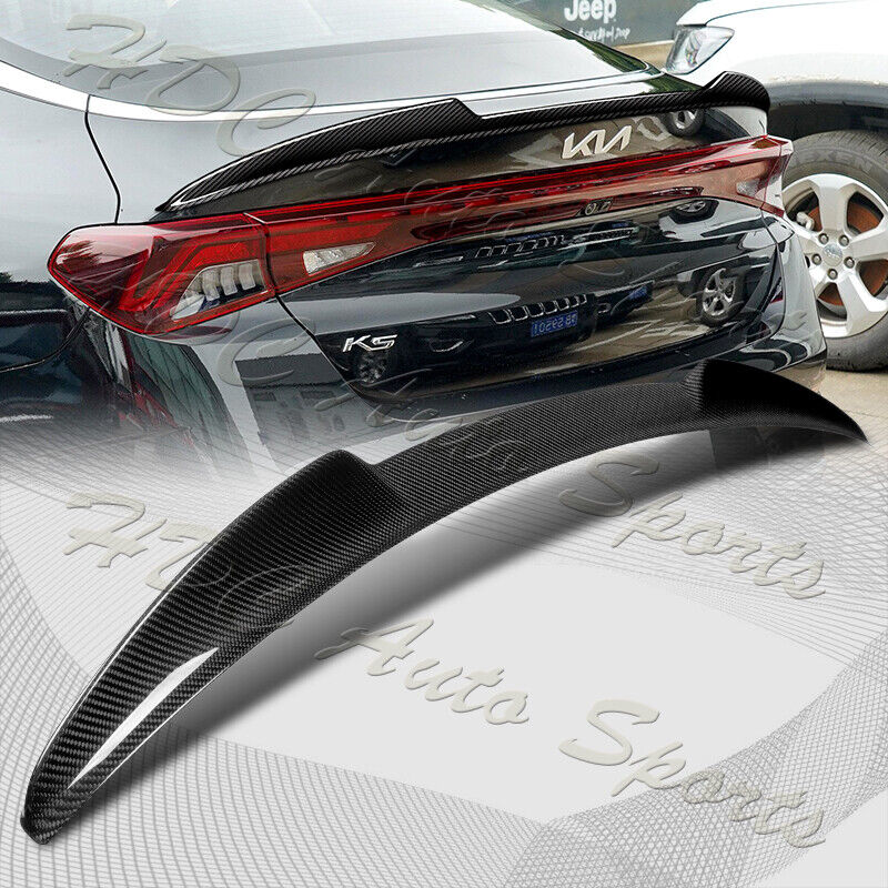 For 2021-2023 Kia K5 Optima V-Style Carbon Fiber Duckbill Trunk Lid Spoiler Wing