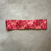 100% Silk Floral Pink Damask Wide Wrap Belt Square Iridescent Buckle Feminine