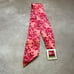 100% Silk Floral Pink Damask Wide Wrap Belt Square Iridescent Buckle Feminine
