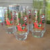 Vtg Coca cola Christmas McCory stores promotional tumbler glasses set of 4