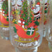 Vtg Coca cola Christmas McCory stores promotional tumbler glasses set of 4