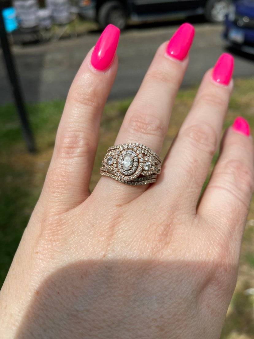WEDDING ring SET 1 SIZE