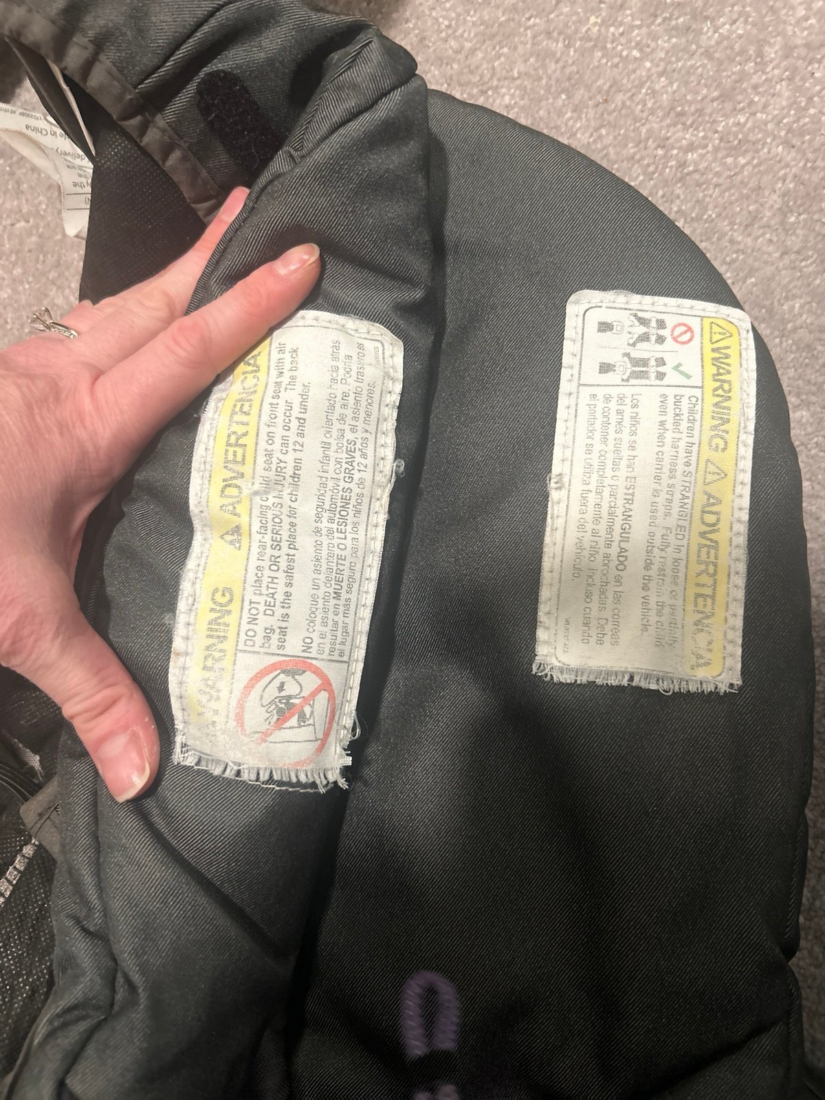 Chicco keyfit carseat cover replacement - detail