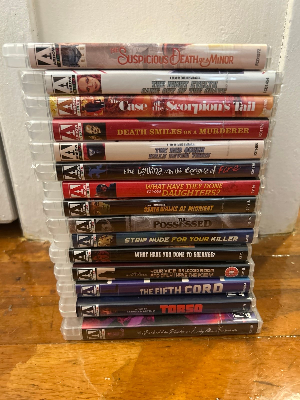 Giallo Lot Arrow Blu-Ray 16 Movies