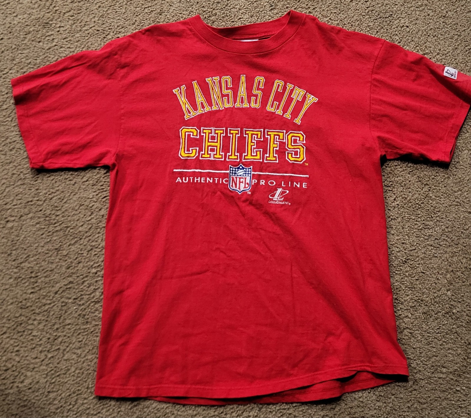 Vintage logo athletic Kansas city chiefs shirt size large