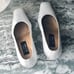 SW Pearl White Leather Pumps US 6.5