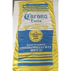 VTG CORONA Beach Towel Beer Bottle Cotton Pool Excellent Condition No Wear