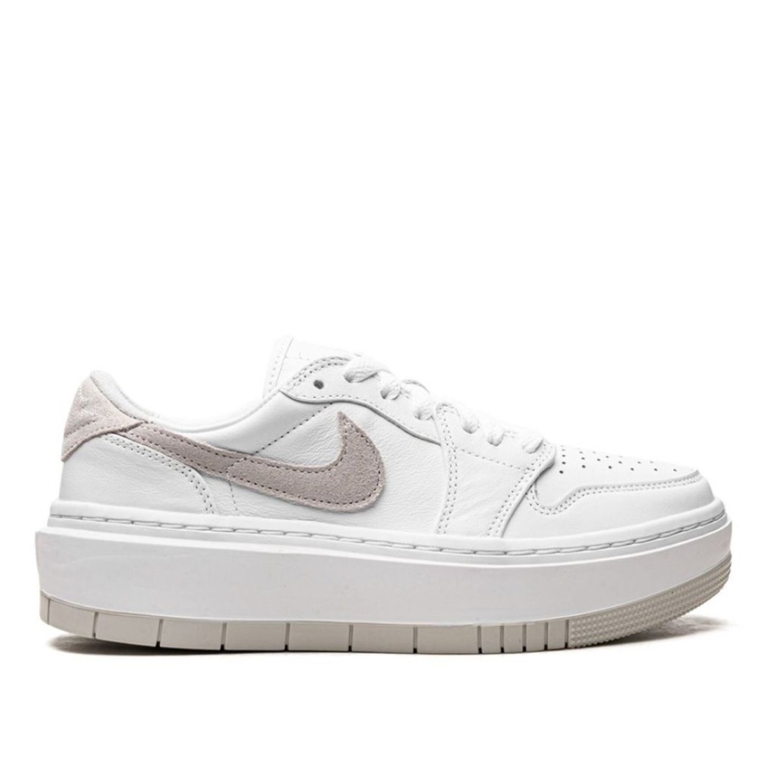 Air Jordan 1 Elevate Low White Grey Suede Sneakers for Women