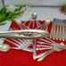 Silver Tulip Silverplate Flatware by International Silver Floral 37 Piece Lot