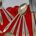 Silver Tulip Silverplate Flatware by International Silver Floral 37 Piece Lot