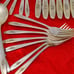 Silver Tulip Silverplate Flatware by International Silver Floral 37 Piece Lot