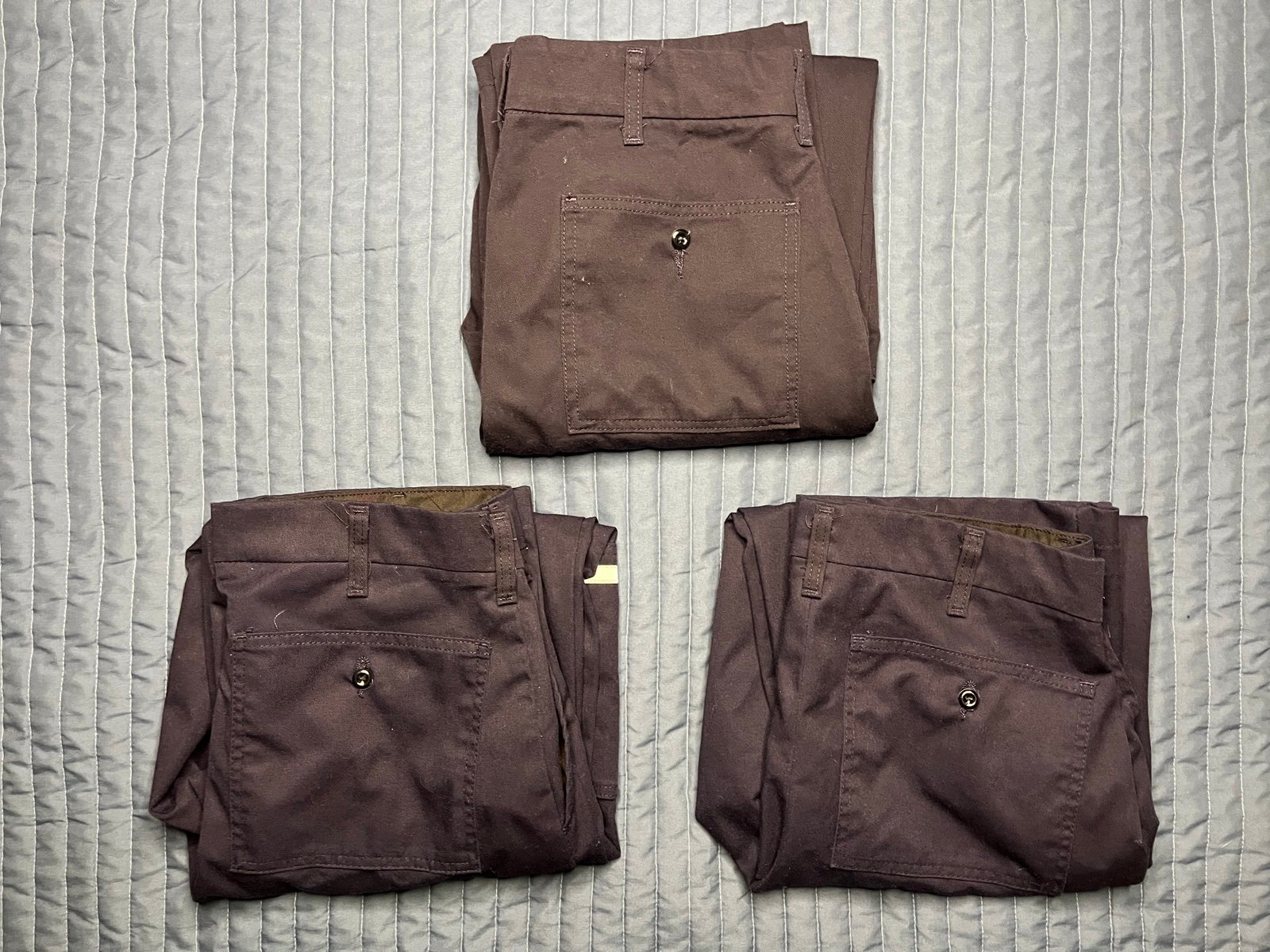 FedEx VF Imagewear Reflective Uniform Pants lot of 3 Men’s 34R-34 Blue