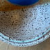 Vintage J Wells Pottery Stoneware Speckled 7 Bowl Matte Glaze MCM Colorful
