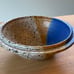Vintage J Wells Pottery Stoneware Speckled 7 Bowl Matte Glaze MCM Colorful
