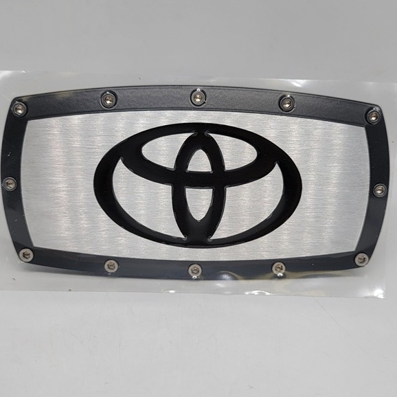 New Toyota Black Tow Hitch Cover Plug Cap 2 Trailer Receiver Engraved Billet