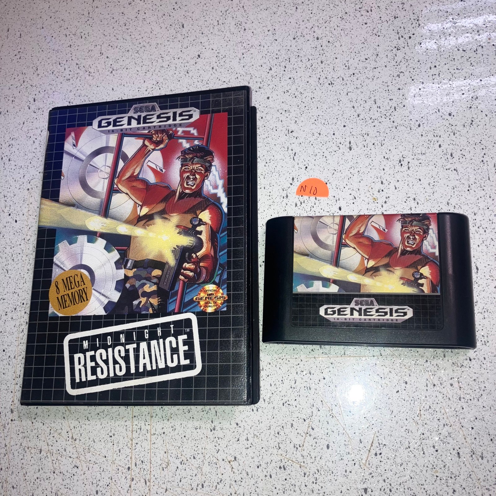Midnight Resistance Sega Genesis Cartridge Game And Box 10N