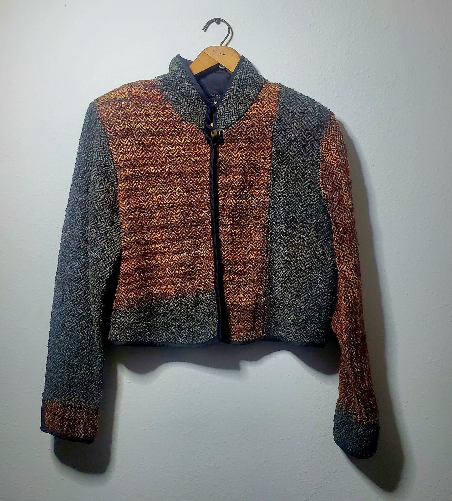 LAURA FISHER-BONVALLET Red/Black Chenille Handwoven Fibre