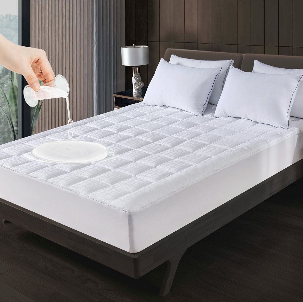 California King Pillow Top Mattress Protector w/ Deep Pockets