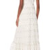 Women's Dress the Population White Floral Maxi Dress Large