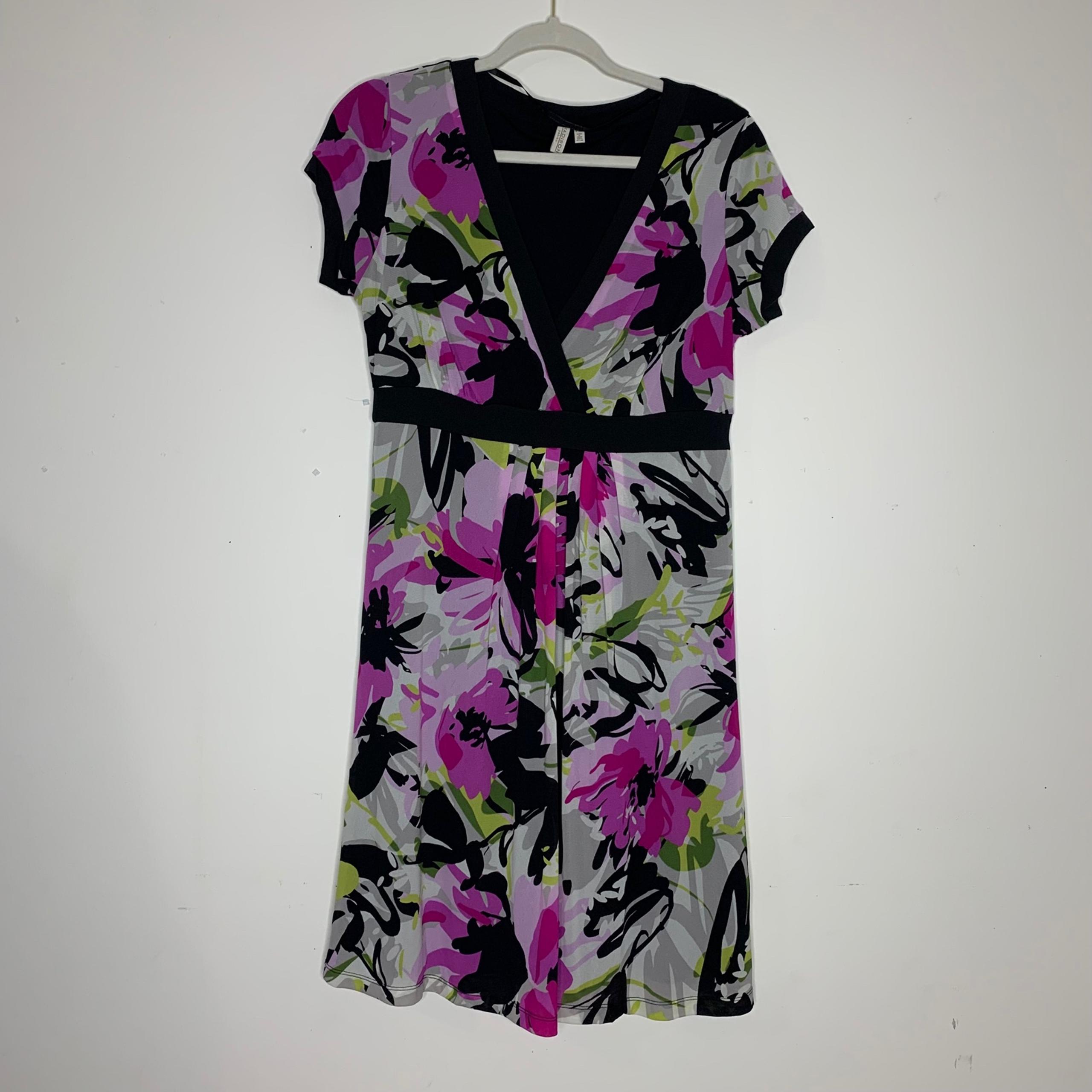 Madison surplice floral nylon dress MP